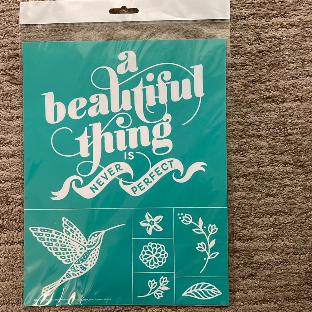 Chalk Couture Silk Screen Transfer
